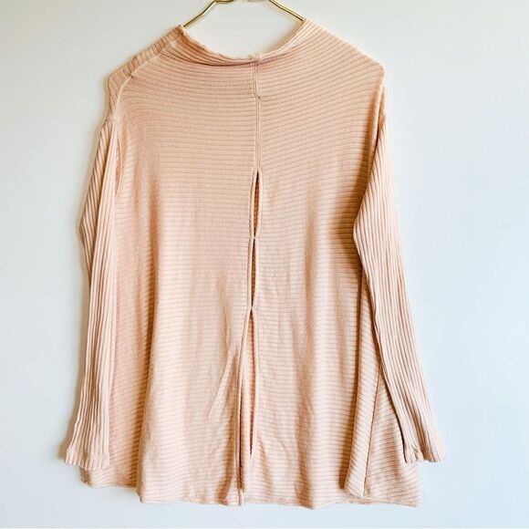 FREE PEOPLE Lover Rib Split Back Pullover Top - Picture 4 of 5